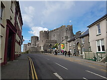 SM9801 : Pembroke Castle at the end of the High Street by Jeff Gogarty