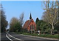 The Church of the Ascension by the A2100 at Telham near Battle