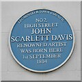 Blue plaque to John Scarlett Davis