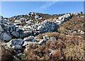 SH2183 : Stone wall on Holyhead Mountain by Mat Fascione