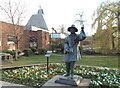 Samuel Stone statue at Hertford