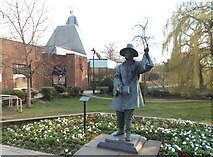 TL3212 : Samuel Stone statue at Hertford by Peter S