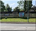 Banners on the approach to Fagin