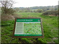 TQ0298 : Information Board at Frogmore Meadow (2) by David Hillas