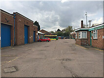 SP2965 : An almost deserted County Council depot, Montague Road, Warwick by Robin Stott