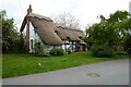 Thatched timber-framed cottage