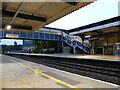 The footbridge, awnings and platforms, Stroud station