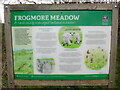 TQ0298 : Close-up view of Frogmore Meadow Information Board (3) by David Hillas