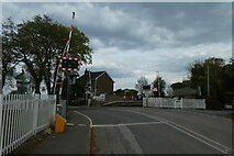 SE7031 : Wressle level crossing and station by DS Pugh