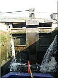SJ8512 : Shropshire Union Canal - Wheaton Aston Lock - Upper gate by Rob Farrow