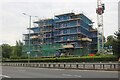 New flats under construction on Crossways Boulevard, Stone