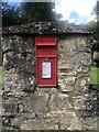 Wall-mounted postbox at Loggerheads