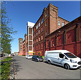 NS6162 : Former Glasgow Cotton Spinning Co mill by Thomas Nugent