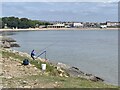 ST1165 : Fishing off Friars Point by Alan Hughes