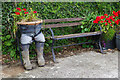 Bench and planter - Bere Alston