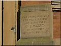 Former chapel, Market Street, Wakefield - datestone