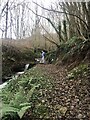 Sluice on a stream near Bathafarn Water Works