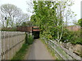 Footpath going under the railway, Romsey