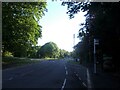 Looking northwards along London Road towards a roundabout