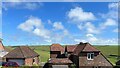 Houses on Summerdown Lane - and view ESE