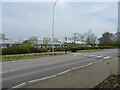 Road and pedestrian crossing in the Blythe Valley Business Park