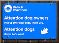 "Attention Dogs", the Leeds and Liverpool Canal above Dobson Locks, Apperley Bridge