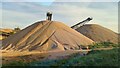 Sand and gravel heaps at Alrewas