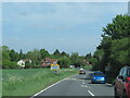 A140 north at Brockford Street village sign