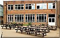 Outdoor benches at Robertsbridge Community College