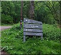 Llanthony Wood nameboard, Monmouthshire