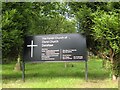 Sign at Christ Church, Huddersfield Road, Denshaw