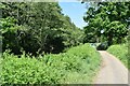 Basingstoke Canal and towpath at Sheerwater