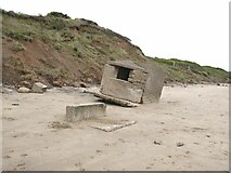 TA1277 : Pillbox on Hunmanby Sands by Oliver Dixon