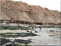 TA1281 : Cliffs at the north end of Filey Sands by Oliver Dixon