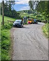 Towards the junction of five roads near Forest Coal Pit