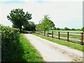 Bridleway north-west from Ox Close Farm