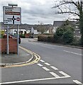 Directions sign on a Caerleon corner