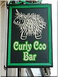 NS7993 : Sign for the Curly Coo Bar by Richard Sutcliffe