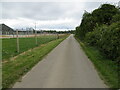 Minor road at Wester Calcots Farm