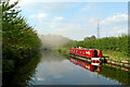 Rural mooring south of Brewood in Staffordshire