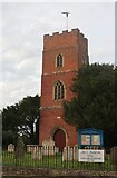 TM0340 : St Andrew's Church, Layham by David Howard