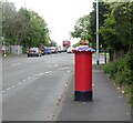 Decorated postbox on Manchester Road