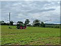 Crop spraying near Norton