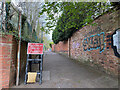 Footpath to Rugby Road from Warwick New Road, Royal Leamington Spa