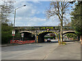 SP3065 : The railway bridge over Warwick New Road, Royal Leamington Spa by Robin Stott