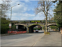 SP3065 : The railway bridge over Warwick New Road, Royal Leamington Spa by Robin Stott