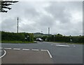 Mini roundabout on Newport Road