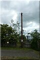 Telegraph pole and footpath