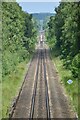 Railway east of former Dinton station