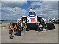 SZ5992 : Hovercraft arrives from Southsea by Roger Cornfoot